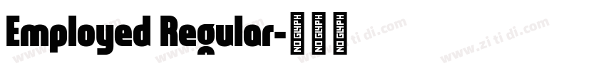 Employed Regular字体转换